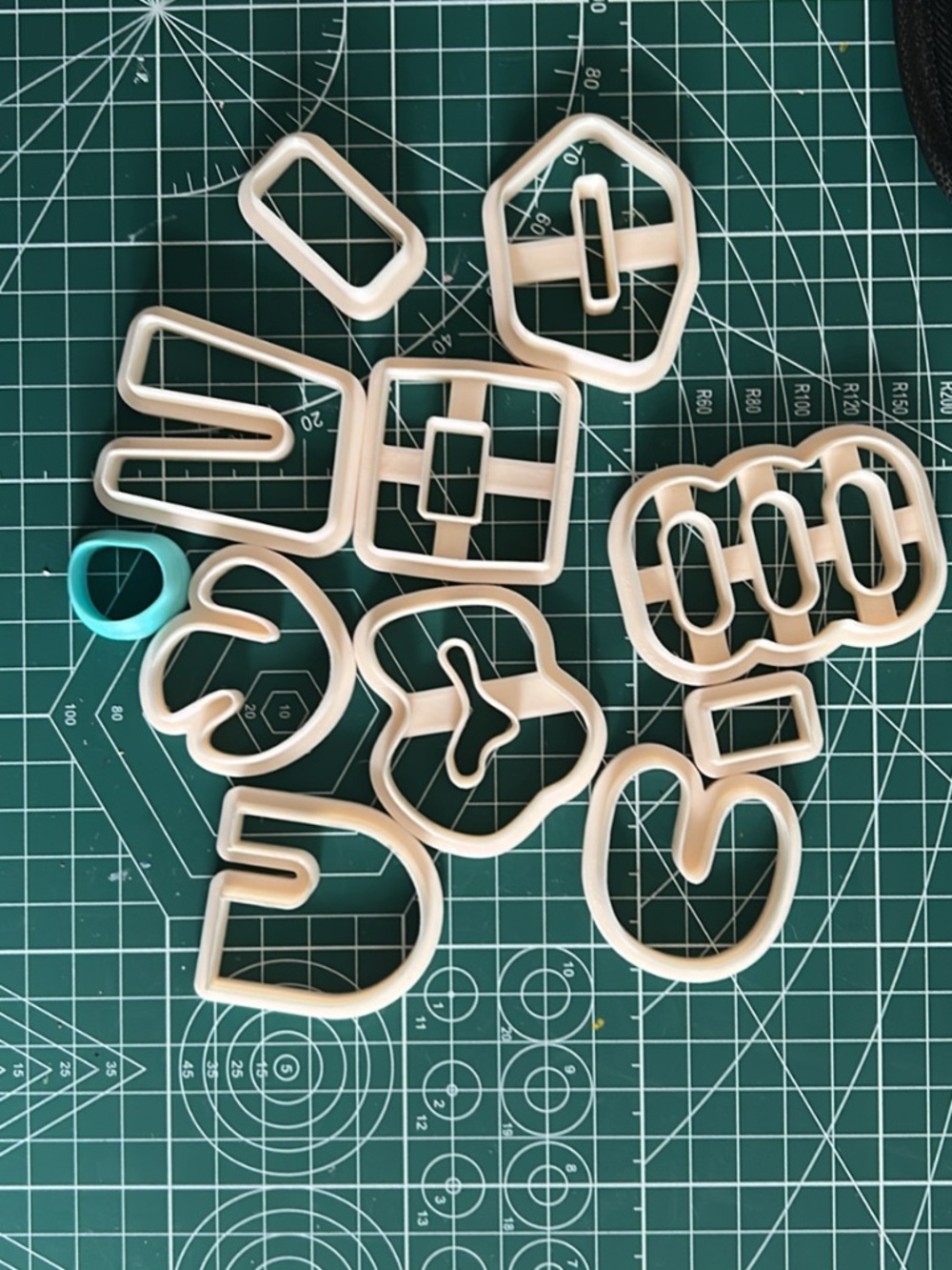 Polymer clay cutters - organic shapes